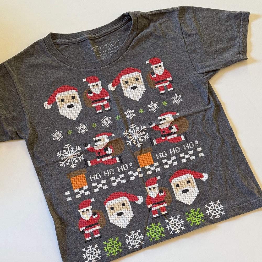 Fifth Sun XS Christmas Minecraft like T-Shirt